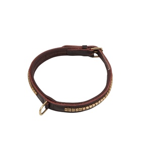 Best Quality Leather <b>Dog</b> <b>Collar</b> With Stud Work Top Indian Wholesale Manufacturer Customization Available Supplier Saman Exports - Product Image 1