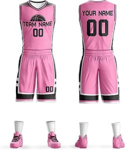 Camiseta de baloncesto reversible de alta calidad al por mayor, ropa de entrenamiento transpirable impresa personalizada, conjunto de uniforme de baloncesto - Product Image 5