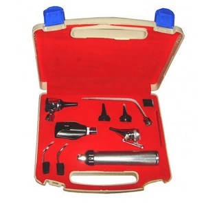 Juego de Instrumentos Quirúrgicos ORL Profesionales de Alta Calidad, Construcción de Acero Inoxidable con Fibra Óptica, Fuente de Alimentación Manual - Product Image 1