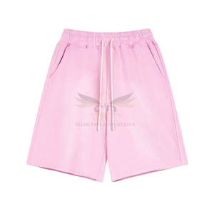 กางเกงขาสั้นสีจางแบบลำลองของผู้ชายกางเกงขาสั้นลายพระอาทิตย์ซีดจางลำลองดีไซน์ตามสั่ง - Product Image 3