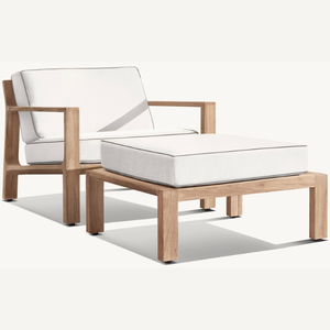 Meuble ottoman en bois de teck écologique pour le salon d'une maison ou d'une villa avec un style moderne distinctif - Product Image 4