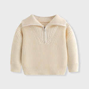 Fashion Bestseller Men's Autumn Knitted 100%Cotton Anti-shrink Front Breathable Loose Solid Color Base V-Neck <b>Pullover</b> <b>Sweater</b> - Product Image 4
