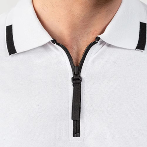 100% coton fait tenue décontracté à manches courtes coupe régulière hommes Polo/Direct usine fait respirant matériel hommes Polo - Product Image 4