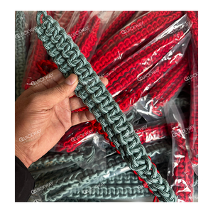 Cordón de hombro uniforme ceremonial hecho en Pakistán, Material de lana de Color rojo personalizado para uso en exteriores, cordón de hombro uniforme - Product Image 2