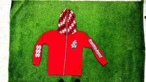 High Quality Custom Full Zip Men's <b>Fleece</b> Hoodie Eco-Friendly and Windproof Unisex Sweatshirt with Screen Printing for <b>Winter</b> - Product Image 5