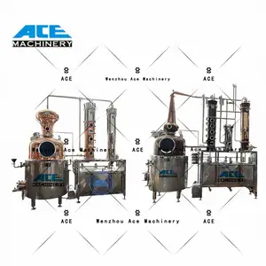 Ace Stills vakuum-Destillationszubehör Wasserdestillationssystem edelstahl-Destillationsturm für MOQ 1