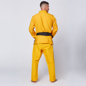 Uniforme amarillo de Jiu Jitsu brasileño 100% algodón personalizado de la mejor calidad - Product Image 4