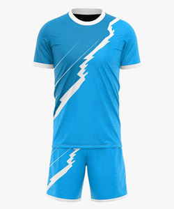 Kit de fútbol de sublimación completa personalizado para hombres y mujeres, camiseta de fútbol cómoda de tela ligera suave, 100% poliéster - Product Image 2