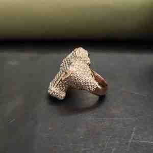 Bague Hip Hop Unique Tendance en Moissanite Certifiée IGI avec Argent Sterling 925 et Acier Inoxydable Unisexe pour Fête - Product Image 6