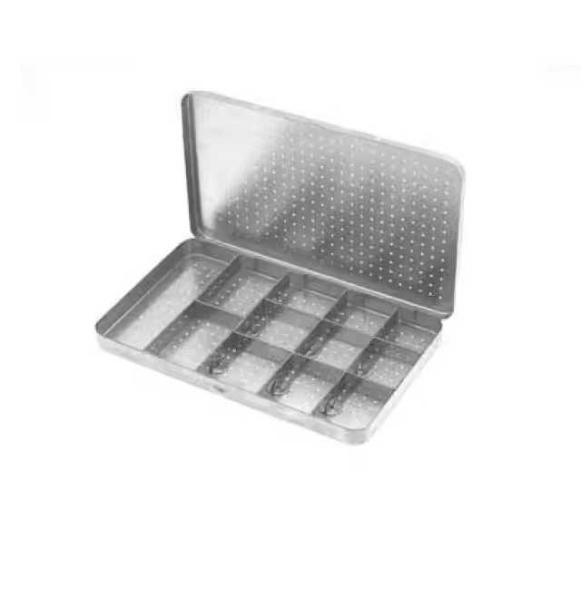 Professional High-Quality Stainless-Steel Sterilization Tray Needle case Perforated Surgical Holloware Instruments