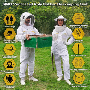 Traje de Apicultura Ligero y Transpirable de Mezcla de Algodón con Protección Corporal Completa para la Recolección de Miel - Product Image 3