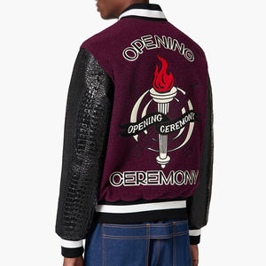 แจ็กเก็ตฤดูหนาวสำหรับผู้ชายเสื้อแจ็กเก็ตออกแบบโอเวอร์ไซส์แขนยาวกันลมแผ่นปักตัวอักษรสำหรับ RA - Product Image 2