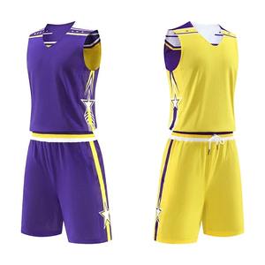 Concevez votre propre vêtement de basket-ball homme et femme ensemble uniforme de basket-ball réversible maillot de basket-ball personnalisé pour jeunes garçons - Product Image 3