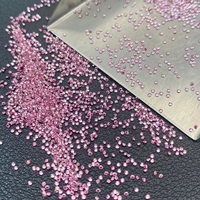 Diamants en vrac cultivés en laboratoire de couleur rose fantaisie taille brillant 1 TCW VVS-VS 0,80 MM-1,30 MM SHRAMAN DIAMOND Vente en gros directe pour les bijoux