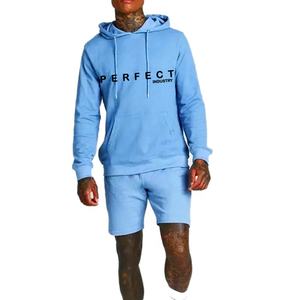 2023 hommes Shorts ensemble parfait vente chaude été sweat à capuche survêtement deux pièces ensemble hommes à capuche et court ensemble hommes décontracté logo personnalisé - Product Image 3