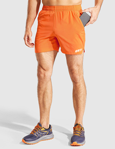 Shorts décontractés pour hommes en polyester/coton respirant à séchage rapide, avec cordon de serrage et poches, pour le sport, la remise en forme, l'entraînement et le jogging - Product Image 4