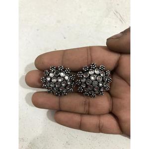 New Folder48 Party-Ready <b>Stud</b> <b>Earrings</b> Flower Shaped Zinc Alloy Jewelry - Product Image 5