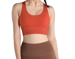 2025เสื้อครอปของผู้ชายยกทรงโยคะรองรับหลังสูงพร้อมคุณสมบัติบุนวมและกันกระแทกสำหรับกีฬาฟิตเนส - Product Image 2