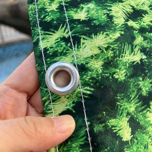 Heavy Duty Anti UV Polyester Balcon Confidentialité Écran Tissu Étanche Patio Ombre Voile Ombre Net Vent Écran Couverture avec Œillets - Product Image 5