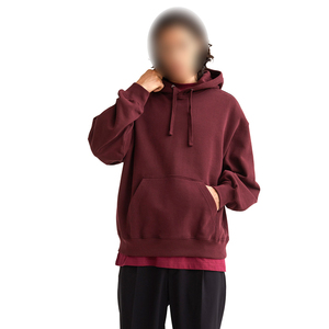 Sweats à capuche surdimensionnés en coton polaire imprimé avec logo personnalisé Sweats à capuche unisexes respirants pour hommes pour l'hiver Sweats à capuche pour hommes - Product Image 5