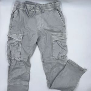 Pantalones Cargo Casuales de Lona con Cintura Elástica Ligera, Bordados, con Múltiples Bolsillos y Diferentes Estilos - Product Image 1