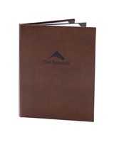Penutup buku Menu kulit modis trendi baru tempat kartu kulit PU Modern 1 halaman 4 tampilan grosir dengan harga murah