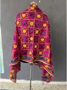 Coton Rajasthani Brodé Fait Main Dupatta Pour Femmes - Product Image 2