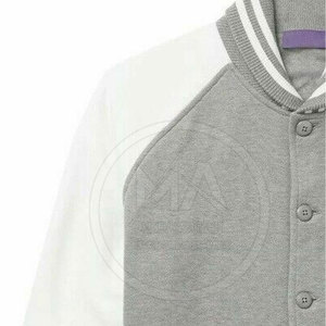 Logotipo personalizado Letterman chaqueta de gran tamaño transpirable de alta calidad de secado rápido cómodo chaqueta de invierno mezcla de poliéster/algodón - Product Image 5