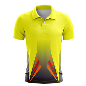 Nouvelle arrivée 2025 Polos sublimés en tissu léger et confortable pour hommes, faciles à porter et confortables avec logo personnalisé - Product Image 1