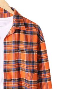 Custom Navy BluePlaid <b>Men</b> Flannel <b>Shirt</b> <b>Long</b> SleeveButton Down <b>Casual</b> Cotton Checkered <b>Shirt</b> Autumn Winter Daily Wear FashionTop - Product Image 2
