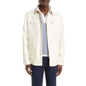 Alta calidad Tallas grandes Hombres Otoño Nueva restauración Ropa DE TRABAJO Camisa de tela de mezclilla Peso suelto Top Chaqueta Hombres - Product Image 2