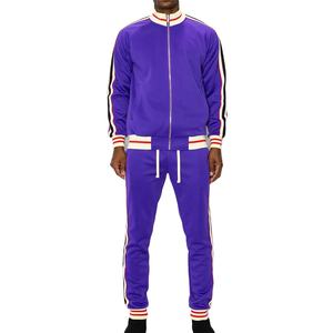 Conjunto Deportivo Personalizado 2026 con Franja Lateral y Cremallera, Chaqueta y Pantalones Casuales para Hombre, Chándal para Correr - Product Image 4