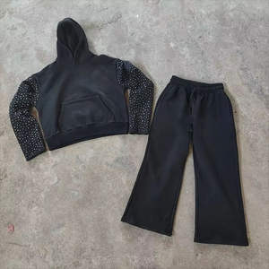 Ensemble de survêtement deux pièces : sweat à capuche et pantalon de jogging évasé - Product Image 6