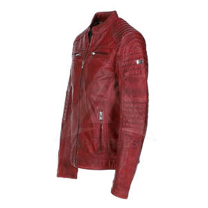 Chaqueta de cuero de la mejor calidad para hombre, chaqueta de cuero genuino para hombre, ropa informal, chaqueta de cuero para hombre a precio razonable - Product Image 2