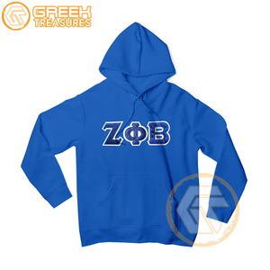 Sudadera con capucha bordada de lana de algodón Zeta Phi Beta personalizada, suéter de alta calidad de la Hermandad de mujeres, ropa griega, sudaderas con capucha más finas - Product Image 1