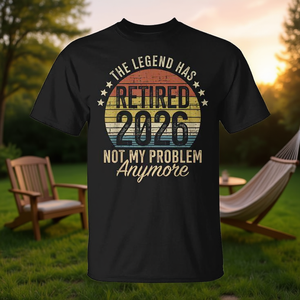 Maglietta 2026 Non è più il mio problema - La leggenda si è ritirata - Prodotto promozionale - Product Image 3