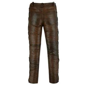Pantalon de moto en cuir pour homme, vêtements de moto, approvisionnement en gros, taille plus, style urbain 2026 - Product Image 4
