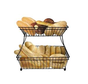 Cesta redonda de hierro para frutas y pan, cesta de almacenamiento de tamaño estándar y cesta de alambre para cocina y uso doméstico - Product Image 1