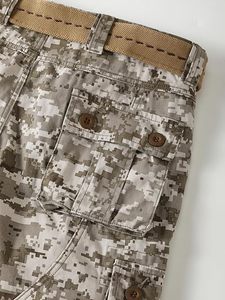 Urban Fashion Men Cargo Shorts Tela suave Multi bolsillo Impresión de logotipo personalizado disponible para compradores al por mayor - Product Image 5