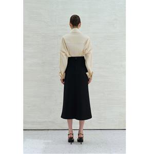 Nueva Llegada, Faldas Largas para Mujer, Elegantes, Falda Midi SENJI, Informal, Tejida, Diseño en A, Transpirable, Ecológica, Sólida, Regular - Product Image 2