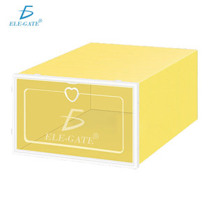 Scatola porta scarpe pieghevole da 6 pezzi, organizer impilabile per armadio o bagno, modello S - Product Image 3