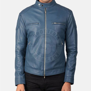 Chaqueta de Cuero para Hombre de Alta Calidad con Logotipo Personalizado, Chaquetas Hechas con Cuero Genuino para Uso en Invierno - Product Image 3