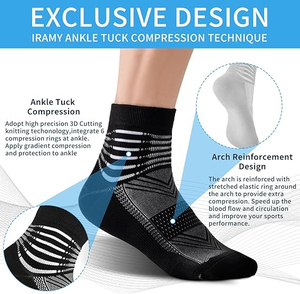 Chaussettes athlétiques Chaussettes de sport respirantes de sport sur mesure Logo Concevez vos propres chaussettes de sport pour hommes - Product Image 6