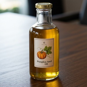 น้ำมันเมล็ดฟักทองน้ำมันออร์แกนิคสกัดเย็นสำหรับผลิตภัณฑ์เสริมเครื่องสำอางและการทำอาหารฉลากตามต้องการ - Product Image 4