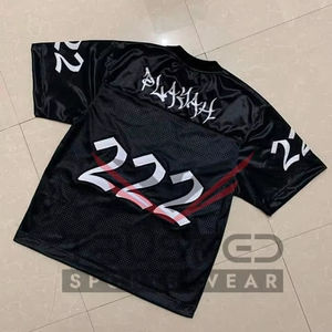 เสื้อเจอร์ซีย์ทีมฟุตบอลอเมริกันแขนสั้นระบายอากาศได้ดีพิมพ์ลายถ่ายเทความร้อน2026โลโก้ออกแบบได้ตามต้องการ - Product Image 1