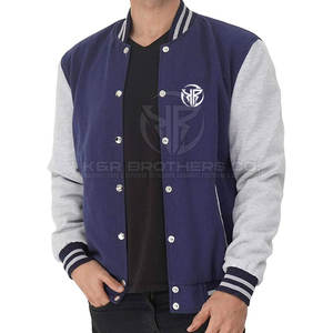 Cómoda chaqueta Varsity para hombre, chaqueta clásica de béisbol con letras para ropa de invierno y moda callejera - Product Image 1