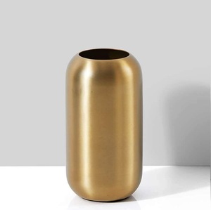 Vase à fleurs en aluminium de couleur métallique, style américain, chromé, durable, fait à la main, pour la maison, le salon, la chambre de bébé, la chambre d'enfant - Product Image 2