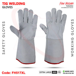 Gants en cuir de chèvre non doublés Durabilité Dextérité Abrasions Résistant aux crevaisons Tig Soudage Travail Gants de sécurité Aile Pouce - Product Image 5