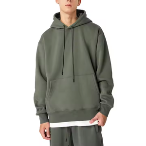 <b>Thermal</b> Winter Best <b>Top</b> Selling 2026 Low Price Men's 100% Cotton Pullover Hoodie Streetwear Heavy 450GSM Oversized Thick - Product Image 1