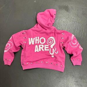 Personalizado Nuevo Diseño Hombres Puff Impresión de gran tamaño de algodón de la pantalla de impresión de manga Streetwear Botones Sudadera con capucha - Product Image 4